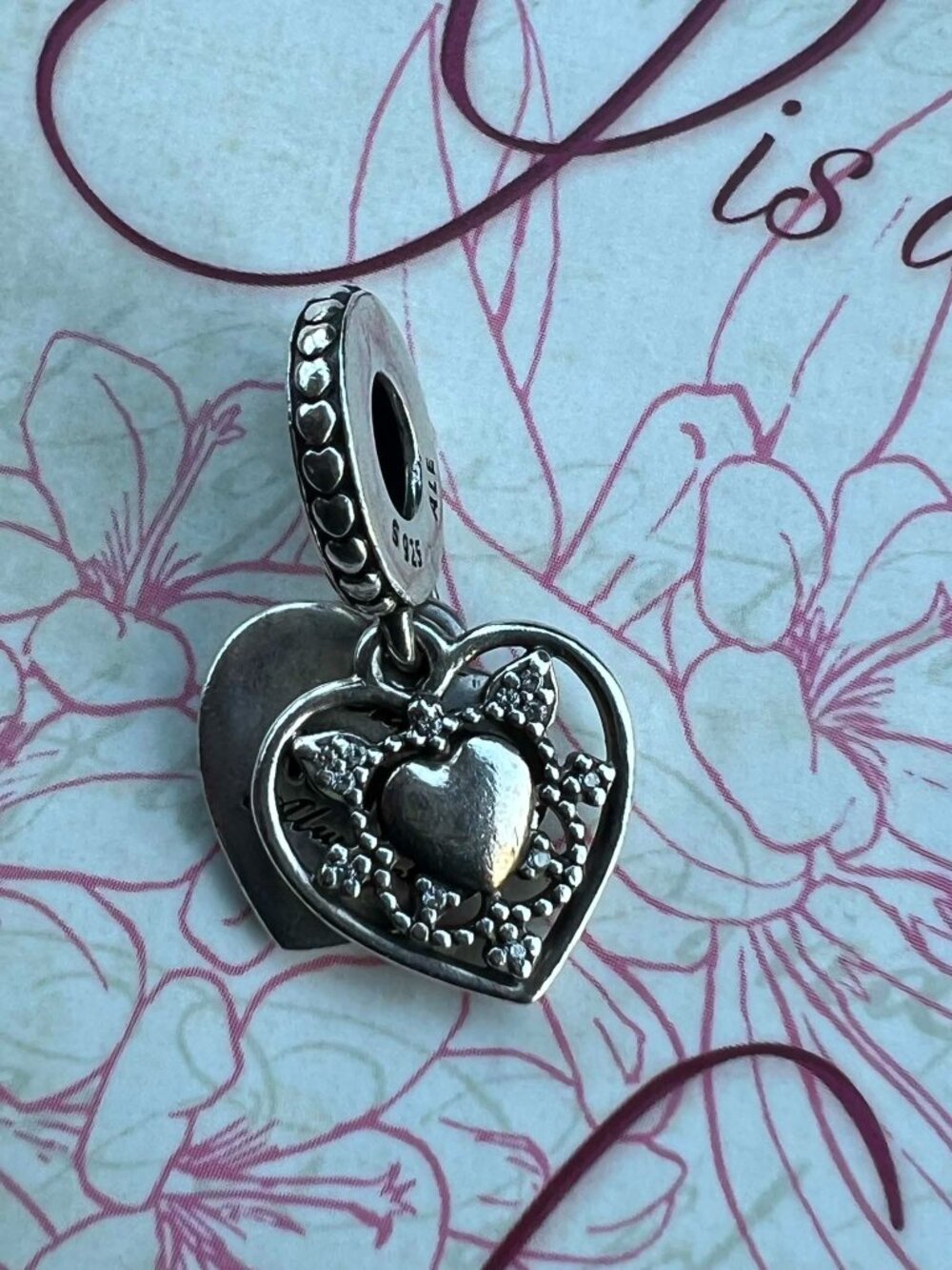 Authentic Pandora My Wife Always Dangle #792099CZ